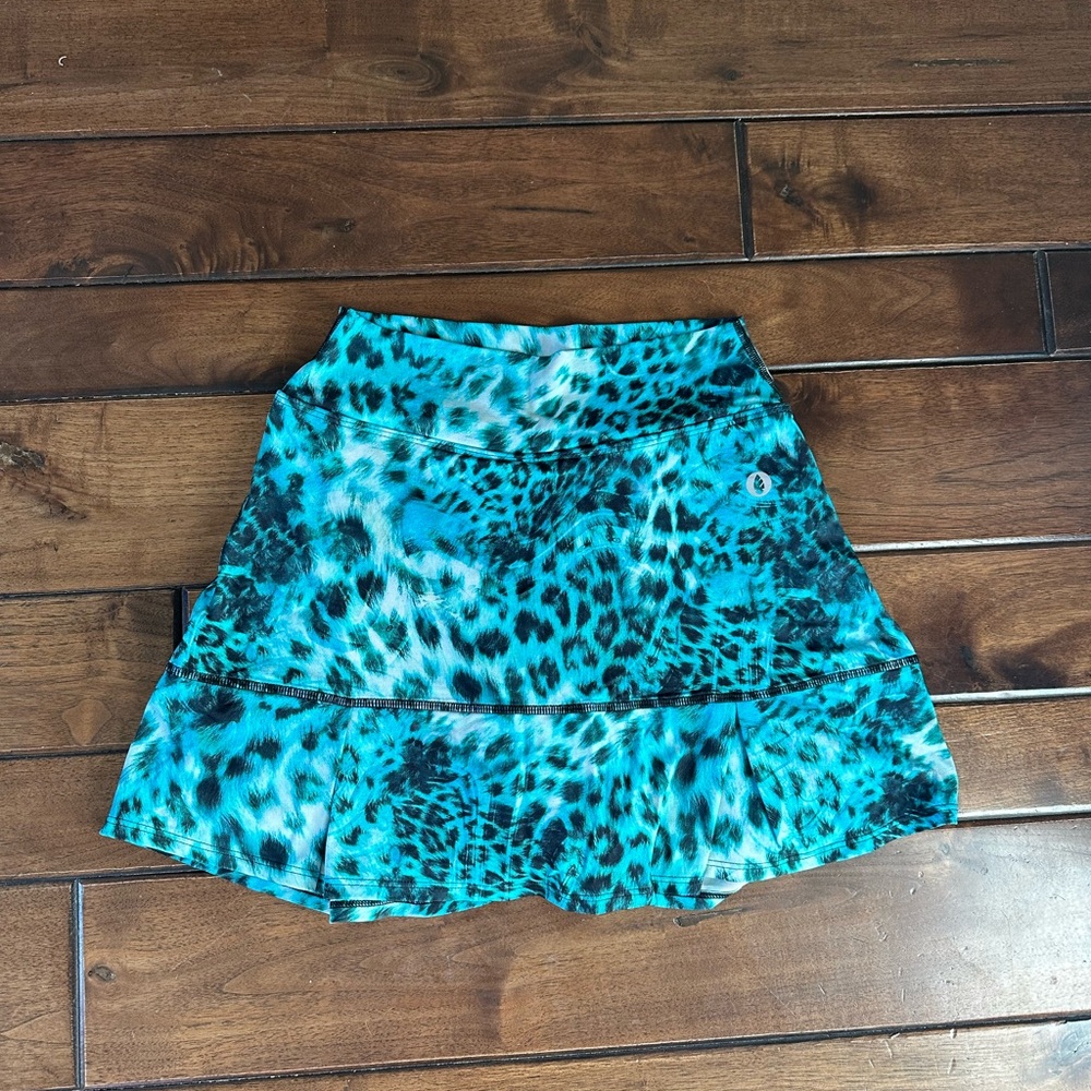 Dona Jo Skort - JoJo Blue Leopard/Animal Print Size 1/S